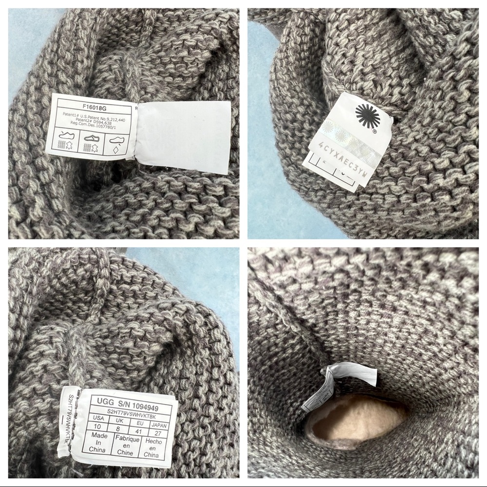 Ugg Cardy Charcoal Sweater Boot 10 - Picture 10 of 12